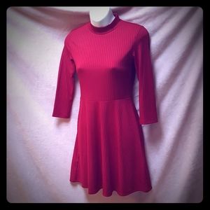 🌹 Forever 21 deep red skater dress